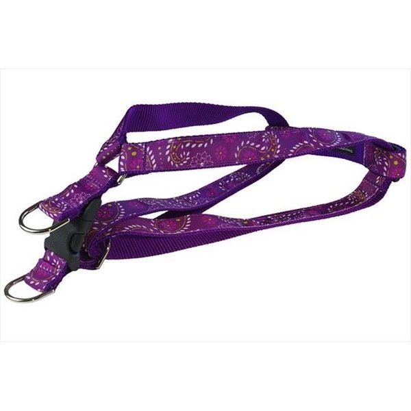 Sassy Dog Wear Sassy Dog Wear PRETTY PAISLEY3-H Pretty Paisley Dog Harness; Purple - Medium PRETTY PAISLEY3-H